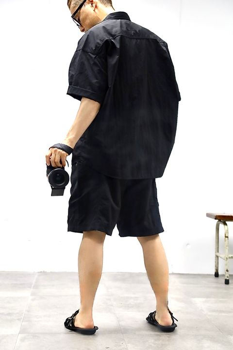 COMME des GARCONS HOMME 26SS ナイロンタッサー半袖シャツスタイル