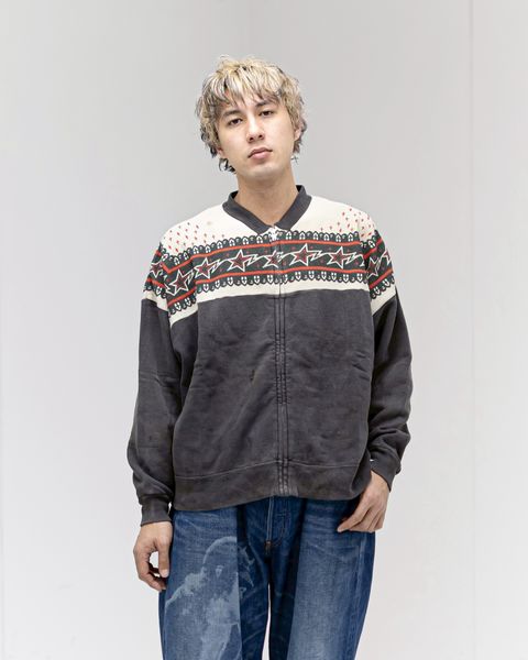 セントマイケル 26SS BAPE_ZIP CARDIGAN(SM-MK8-0000-C52)CHARCOAL☆2月7日(土)10:00発売！