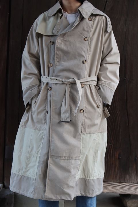 SEEALL RECONSTRUCTED TRENCH COAT(SAU23 CT601) MIX style. 2022.03.17.