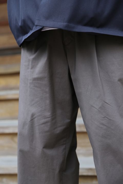 Graphpaper Selvage Wool S/S Oversized Box Shirt(GM212-50260) style.2021.6.20.