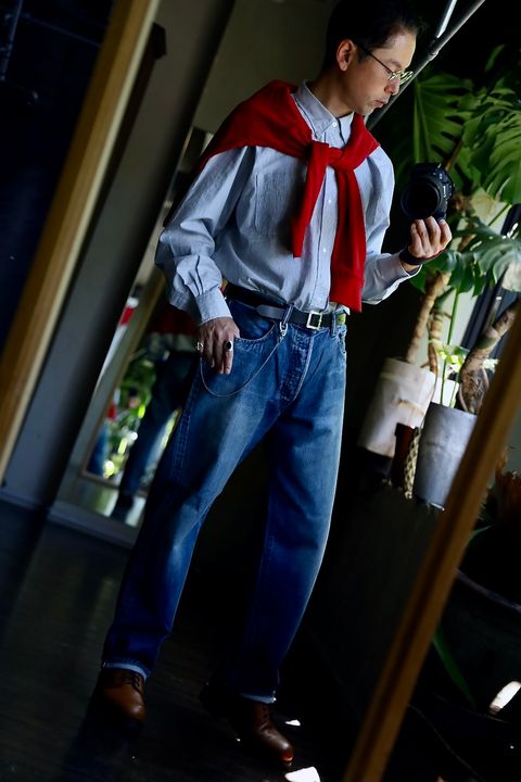 A.PRESSE Washed Denim Pants E スタイル.2024.8.16.