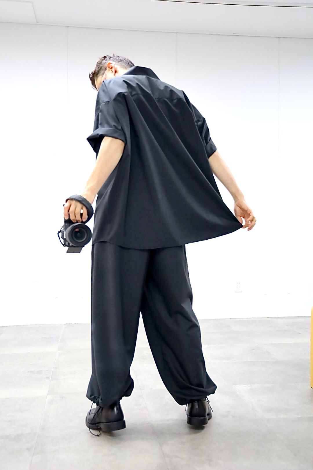 グラフペーパー26SS Fine Wool Heather Drawstring Track Pants(GM261-40322)CHARCOAL☆2月21日(土)発売！