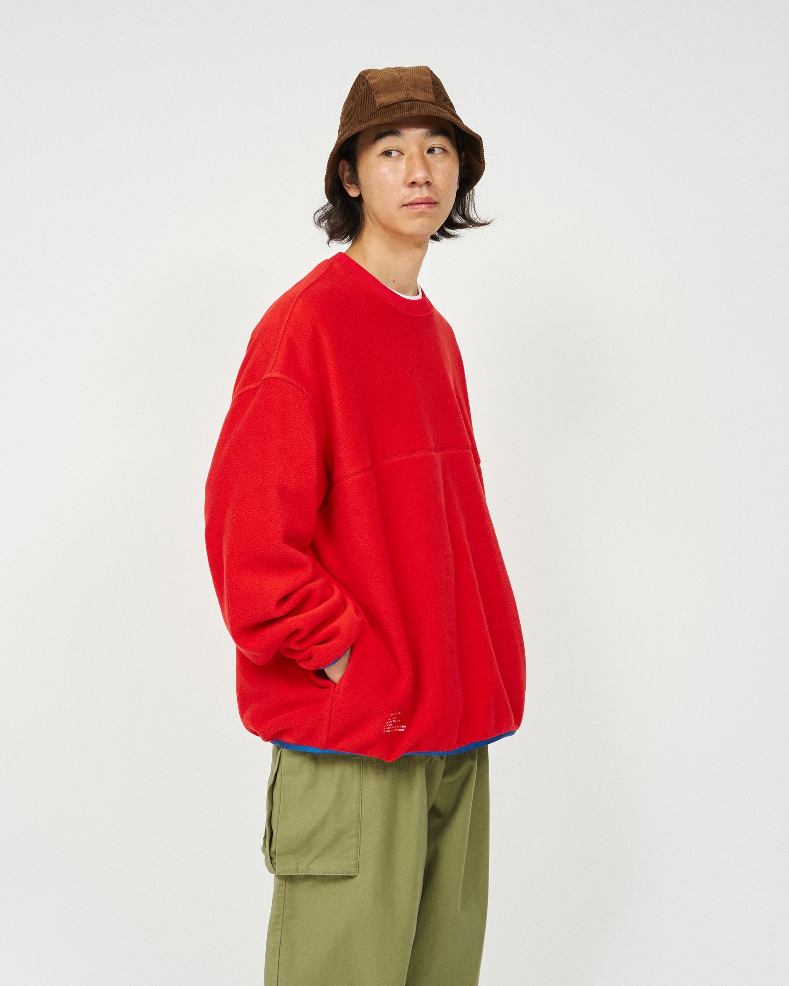 フレッシュサービス MICRO FLEECE CREW NECK PULLOVER(FSC253-70192)RED★10月18日(土)発売！
