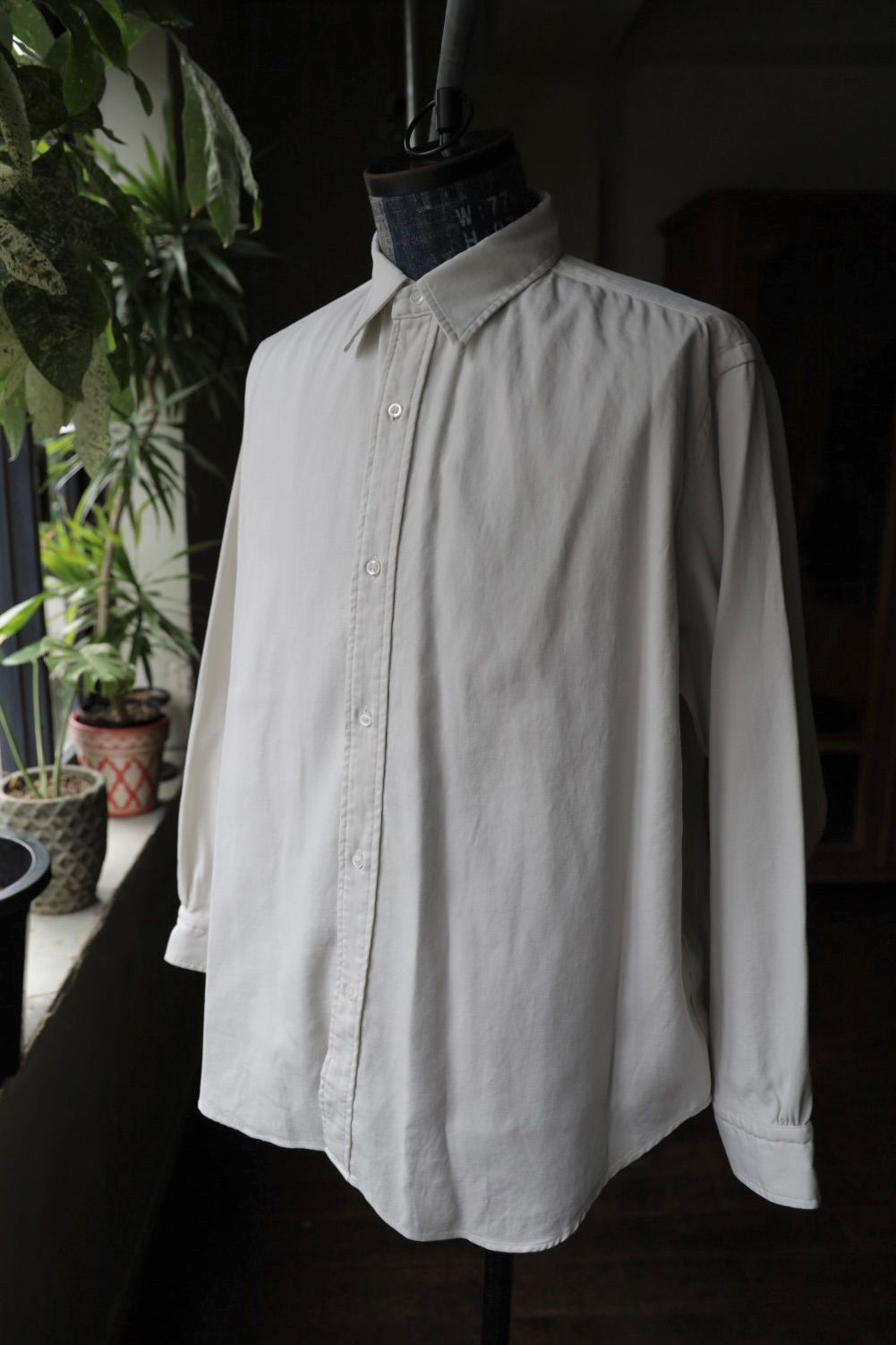 アプレッセ 2025 STYLE2 Double Weave Twill Regular Collar Shirt(25AAP-02-10)ECRU☆9月27日(土)発売！
