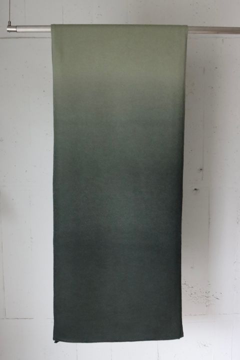 グラフペーパー 25AW Gradient Dyed Wool Knit Scarf(GU253-90494)GREEN☆9月27日(土)発売！