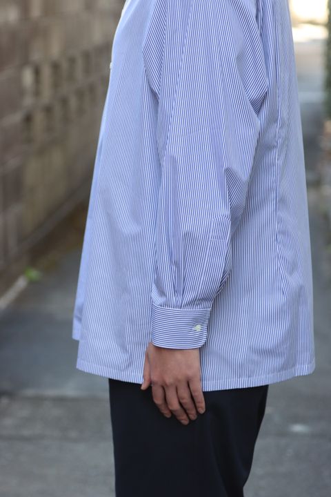 Graphpaper High Count Broad Stripe Regular Collar Shirt style.2022.12.10