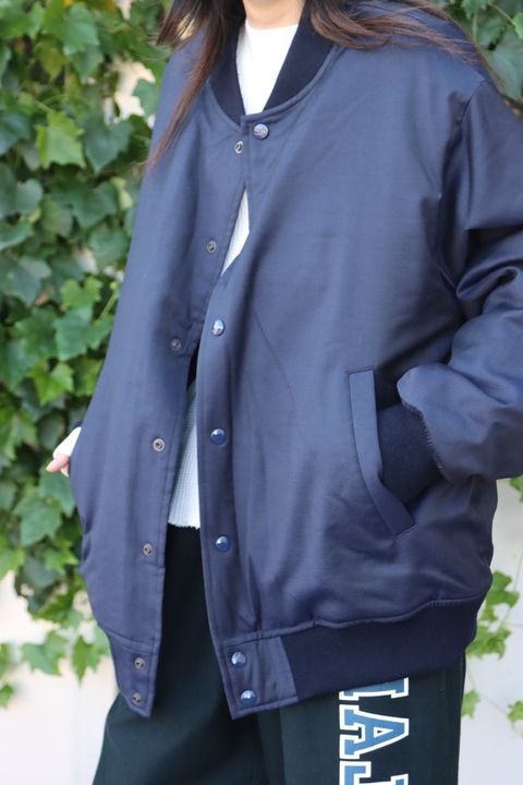 UNIVERSAL PRODUCTS 22AW新作CANONICO WOOL GABARDINE QUIL TING BOMBER BLOUSON style.2022.9.24