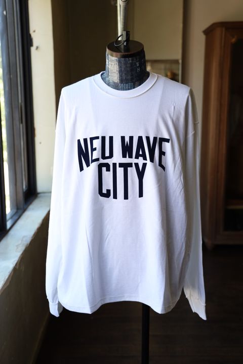 イズネスミュージック 25AW NEU WAVE LONG SLEEVE T-SHIRT (IMP6_10_NEUWAVELS01) WHITE