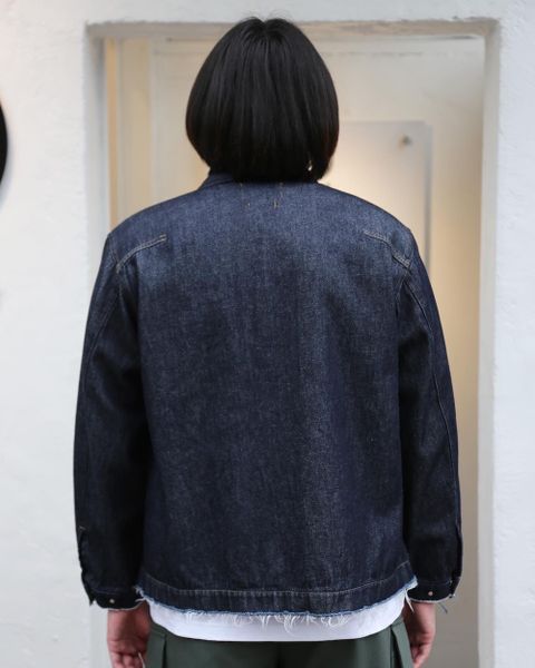 YOKE DETACHABLE POCKET DENIM JACKET(YK21SS0196B) style. 2021.04.05.