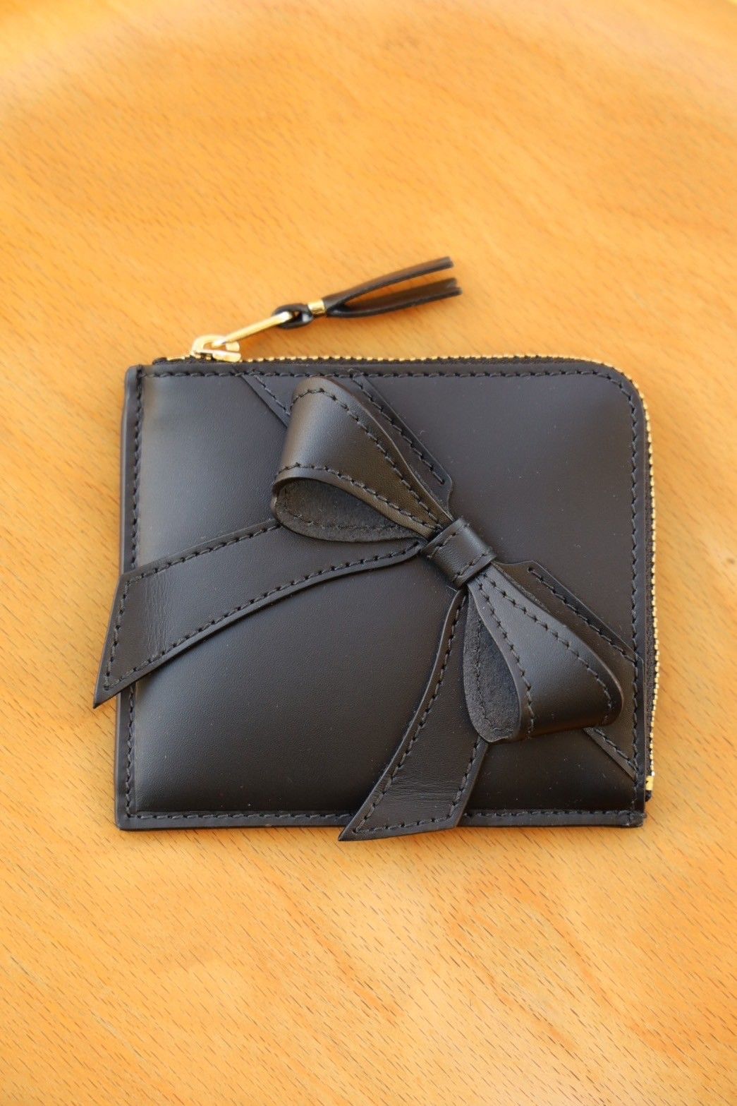 Wallet COMME des GARCONS - コムデギャルソン 財布 Big Bow Zip Around  Wallet(8Z-O310-051)Black | mark