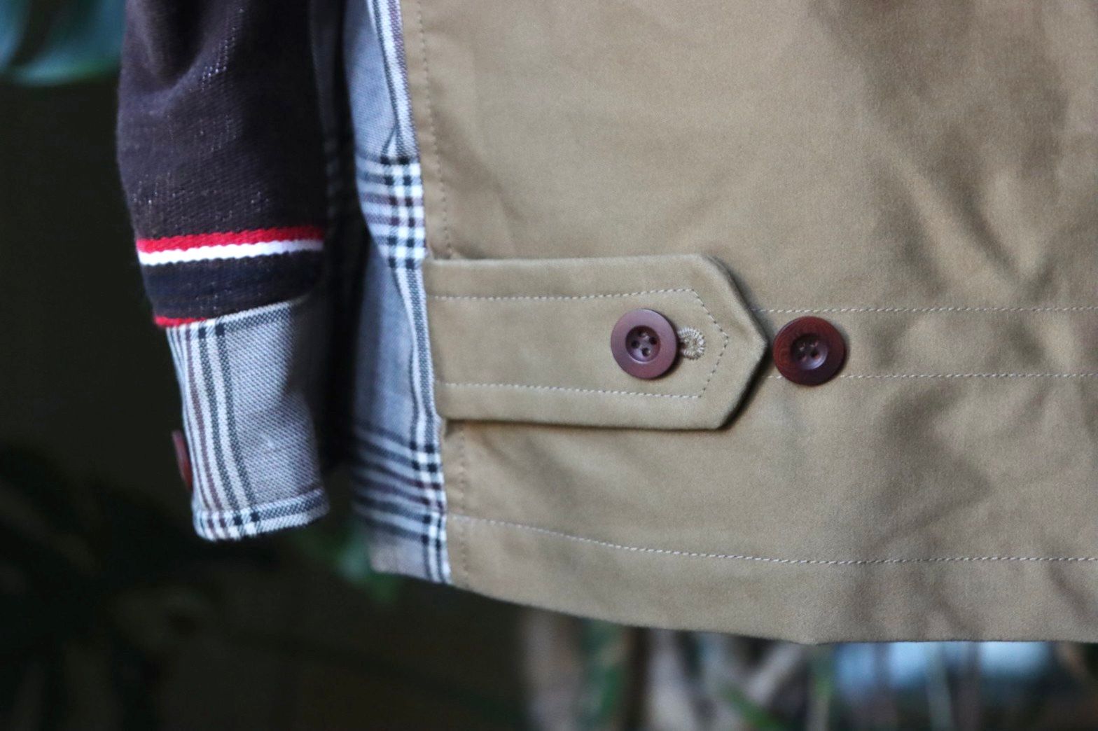 ジュンヤワタナベマン 22FW Jay Kayコラボ スウィングトップブルゾン(WJ-J030-051)BROWN/BLACK/BEIGE x BROWN