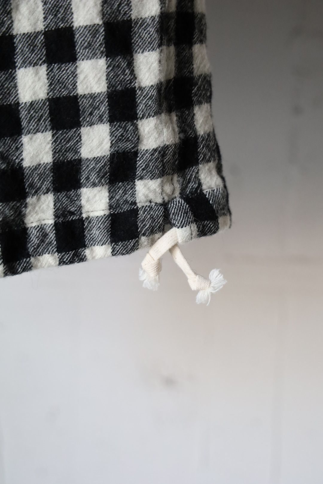 tao 26FW ウールギンガムチェック先染 製品縮絨パンツ(TR-P005-051-1)BLACK×WHITE☆10月2日(金)発売！