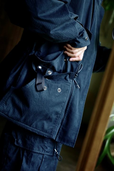 A.PRESSE Silk Ripstop Royal Canadian Air Force Jacketスタイル.2024.8.24.