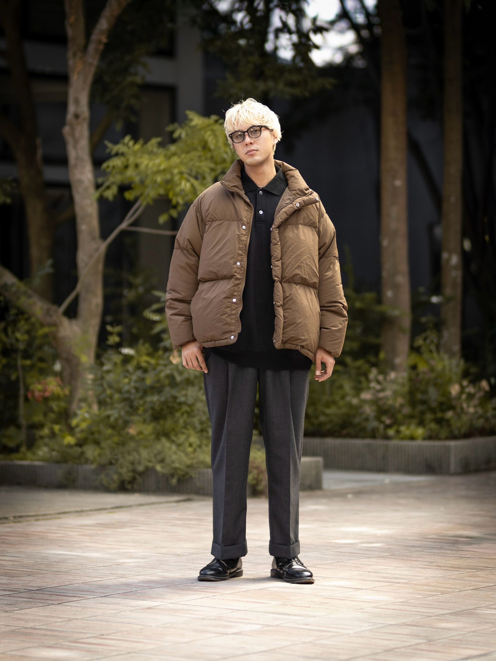 Graphpaper Garment Dyed Down Jacket (BROWN) MARKスタイル！