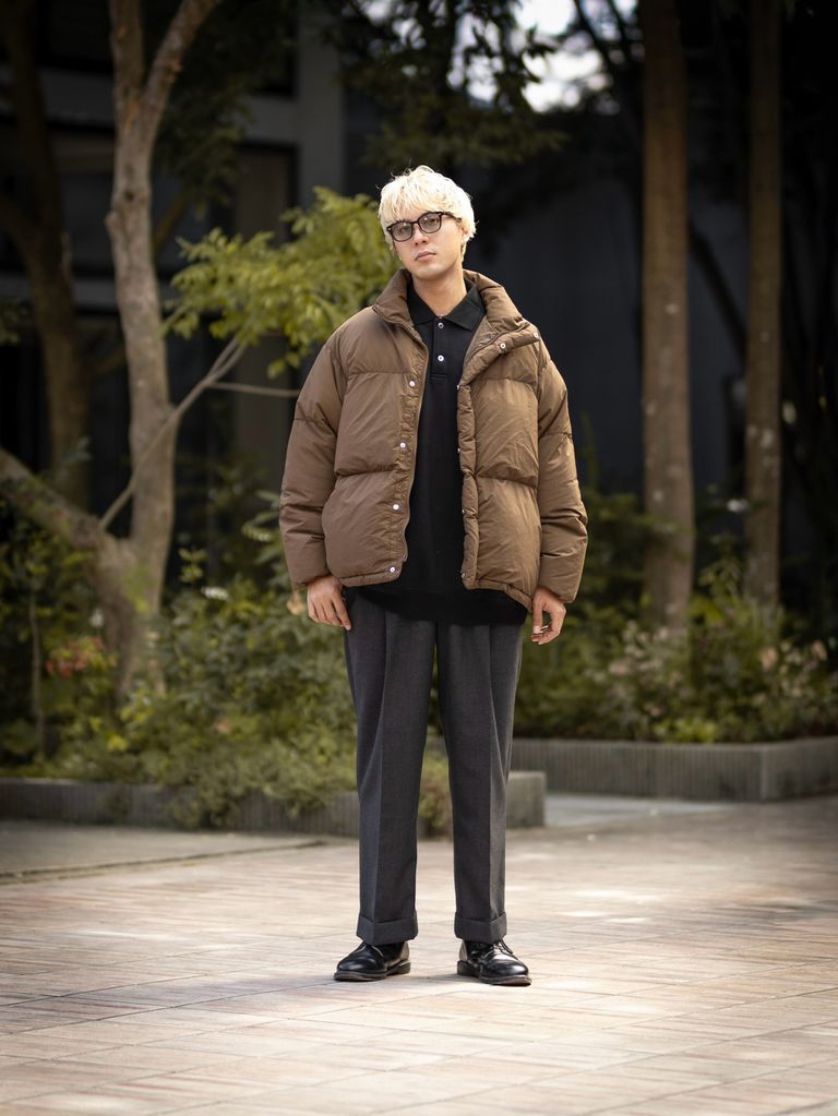 Graphpaper Garment Dyed Down Jacket (BROWN) MARKスタイル！