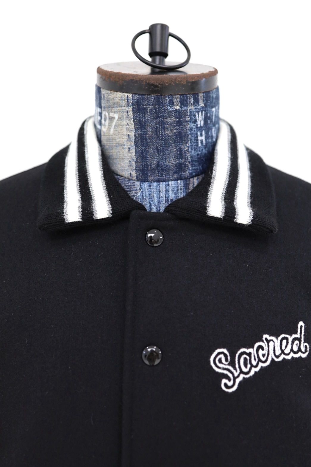 セントマイケル 26AW Sared Heart GB_VARSITY JKT(SM-MK1-0000-C32)BLACK+WHITE