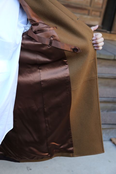 JUNYA WATANABE CDG MAN ウールメルトン×ウールナイロンツイードコート Style.2020.10.18.