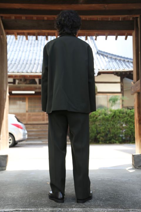blurhms Wool Surge Cardigan Jacket,WOOL SURGE SUPER WIDE EASY SLACKS style. 2021.07.20.