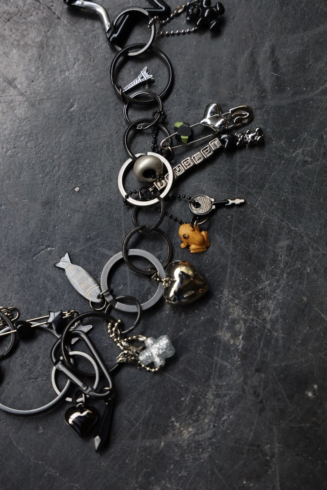 当たりきなこ棒　doublet 25AW key chain doublet - ダブレット25AW KEY CHAIN(25AW92AC37) BLACK☆7月12
