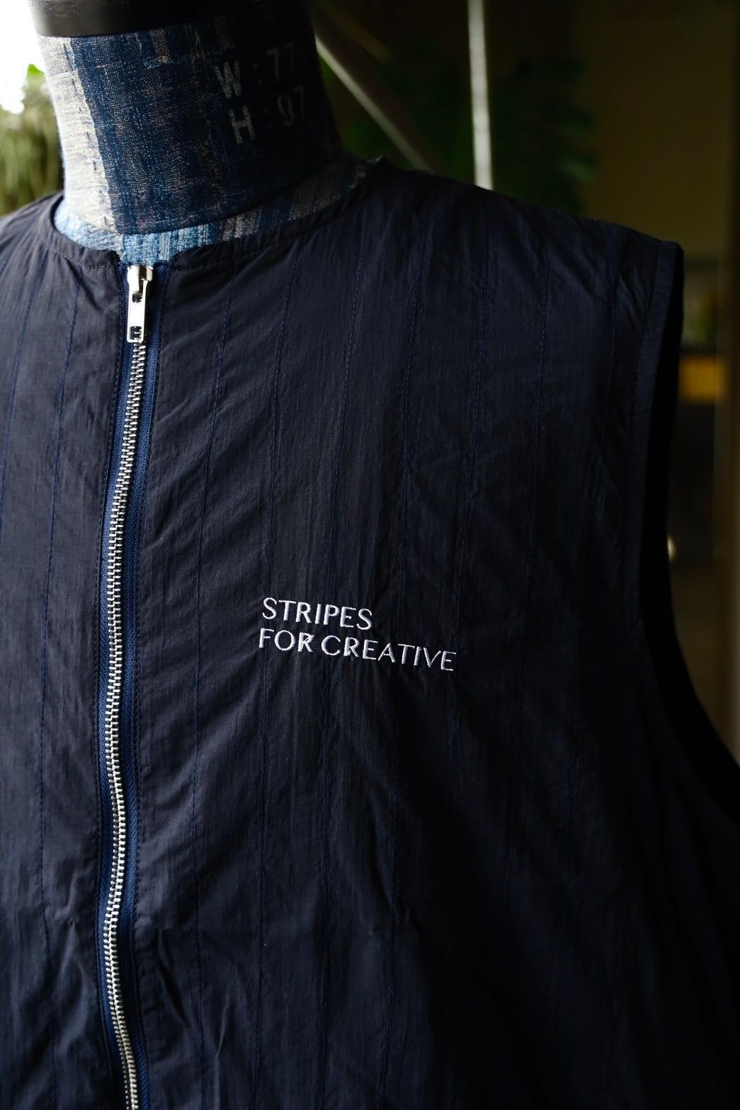 S.F.C 25SS エスエフシー STITCHED ZIP VEST(SFCSS25J05)Navy