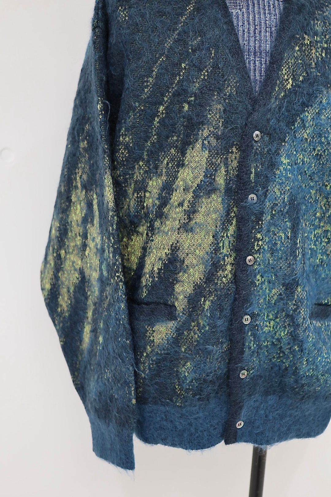 ヨーク  ニット Abstract Jaquard Mohair Cardigan(YK26SS01233S)GREEN☆11月29日(土)発売！