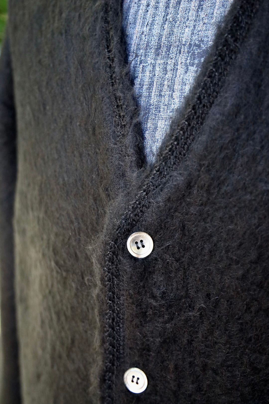 セントマイケル24AW MOHAIR CARDIGAN(SM-YS1-0000-057)BLACK