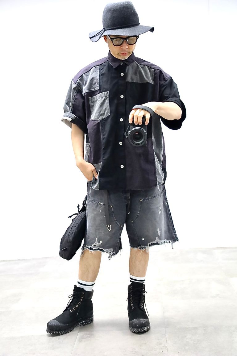 COMME des GARCONS HOMME 26SS パッチワークシャツスタイル
