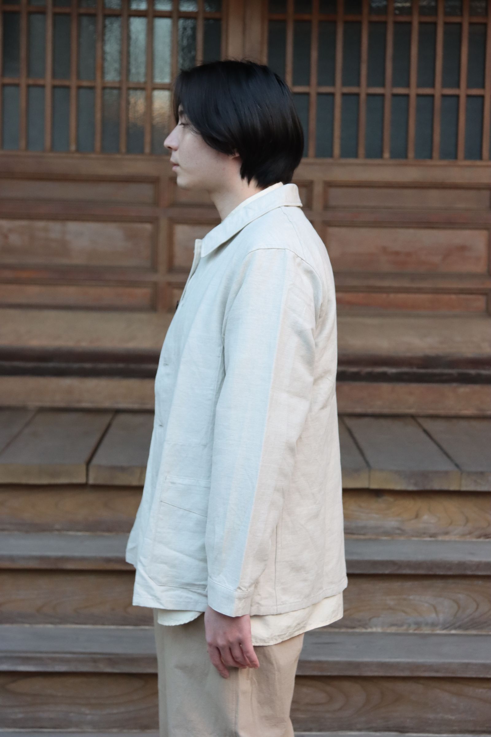 Ets.MATERIAUX  22SS French coveralls"OFF WHITE"style