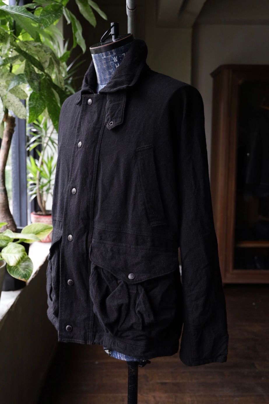 ジュンヤワタナベマン FILSON Wネームウールアクリルツイルジャケット(WP-J012-051)BLACK