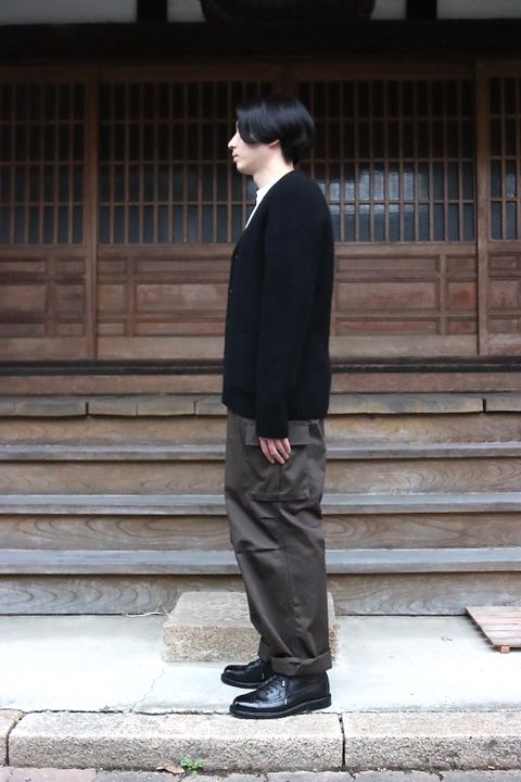 A.PRESSE Fisherman Cardigan Sweater(21AAP-03-02M)BLACK style