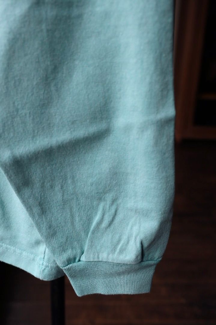 ファウンダ 25AW LONG SLEEVE FADE TEE SHIRT(015FD252013)BLUE GREEN⭐︎9月13日(土)新作発売！