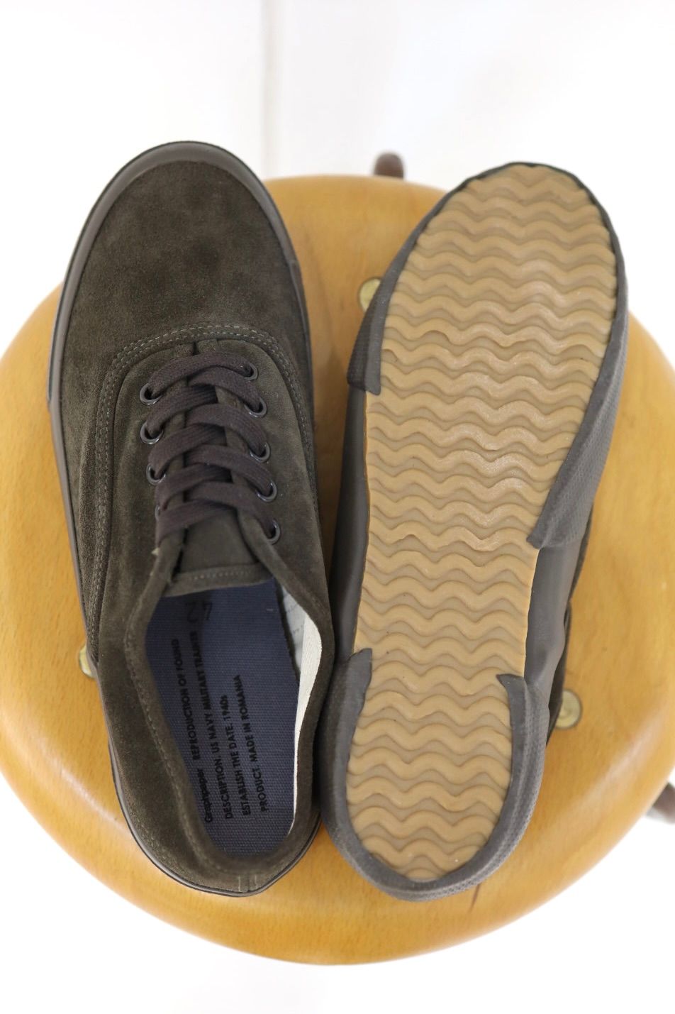 グラフペーパー 26SS REPRODUCTION OF FOUND for GP US NAVY MILITARY TRAINER(GU261-90501)BROWN