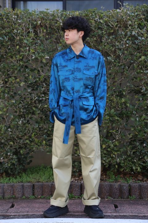 MATSUFUJI DAYDREAM Prinnted Jacket style 2021.02.21.