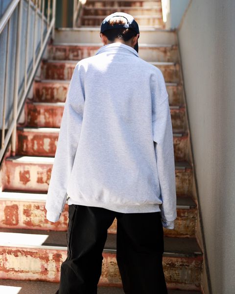 SEDAN ALL-PURPOSE 新作Arch Logo Quarter Zip Sweatshirt style.2023.9.2