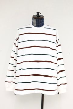 S.F.C 2026FW エスエフシー SUPER BIG STRIPE LS TEE (W/DRAWSTRINGS) (SFCFW26CS07)White☆10月17日(土)発売！
