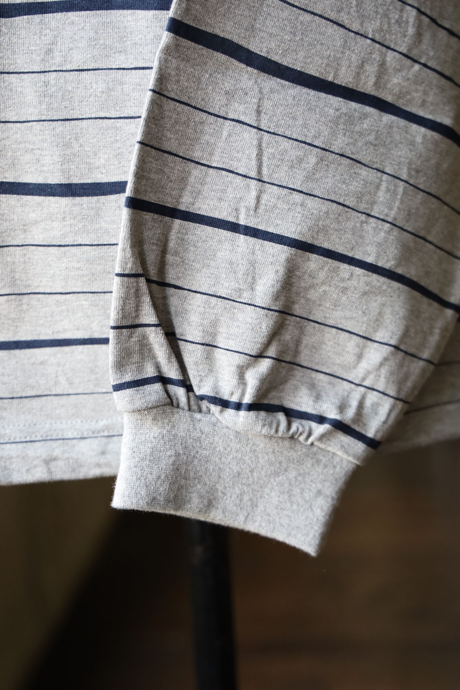 S.F.C 25SS エスエフシー HOODIE MIX SIDE STRIPE LS TEE (SFCSS25CS14) Grey-Navy☆1月25日(土)発売！