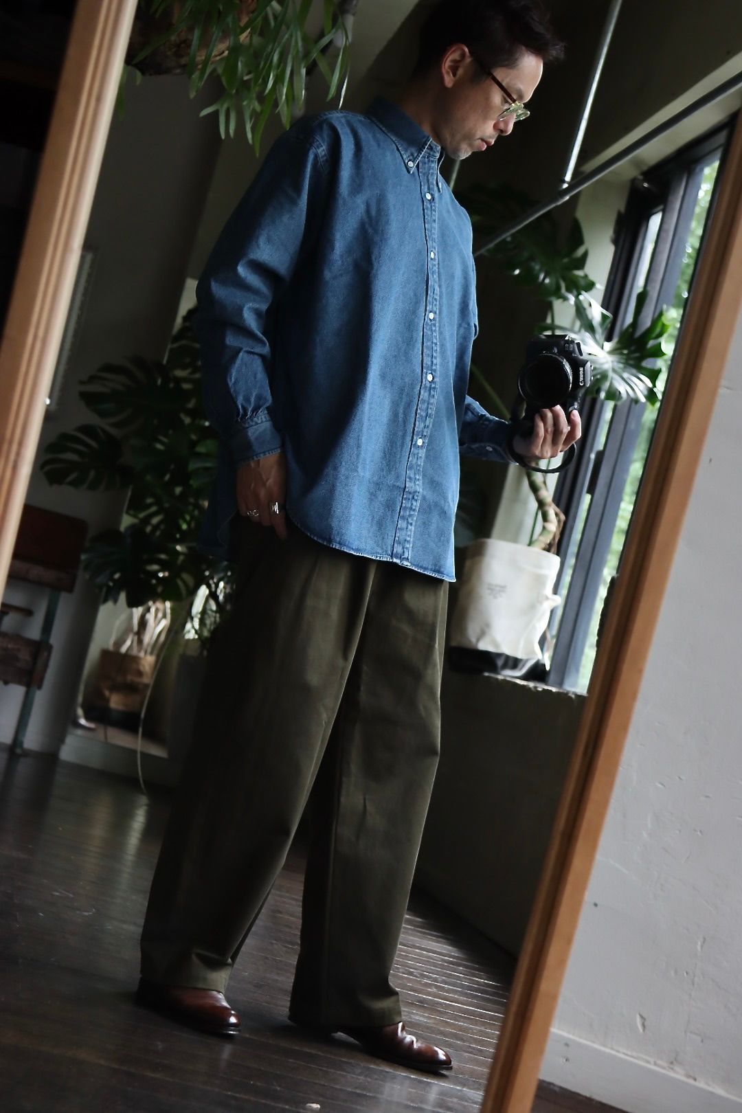 アプレッセ22FW デニムシャツ BD Denim Shirt (22AAP-02-08H)L.INDIGO※8月11日発売 - 1(S)