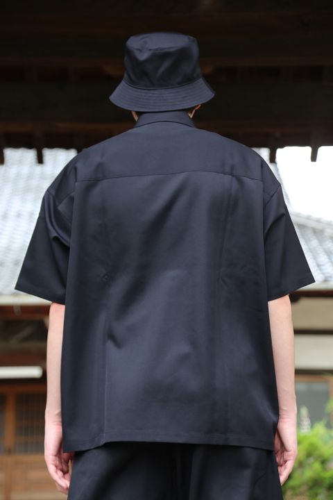 Graphpaper Selvage Wool S/S Oversized Box Shirt(GM212-50260) style.2021.6.19.