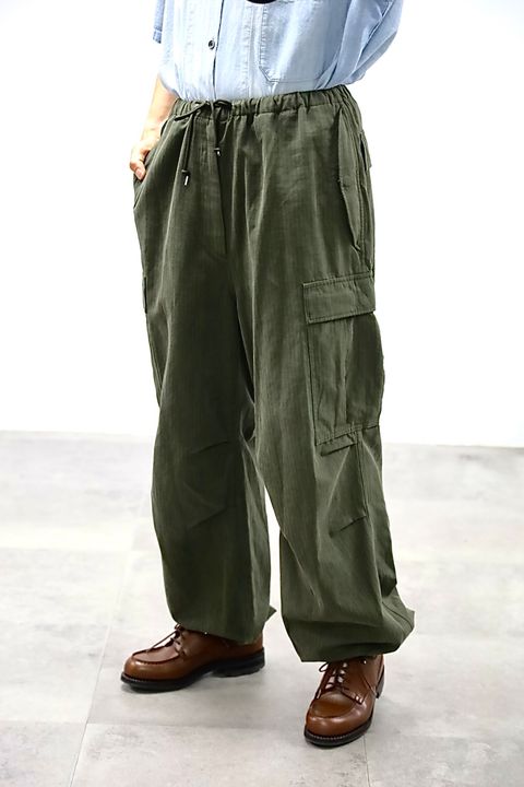 A.PRESSE 2026 STYLE2 Washed Cotton Silk Linen HBT M-51 Over Pantsスタイル