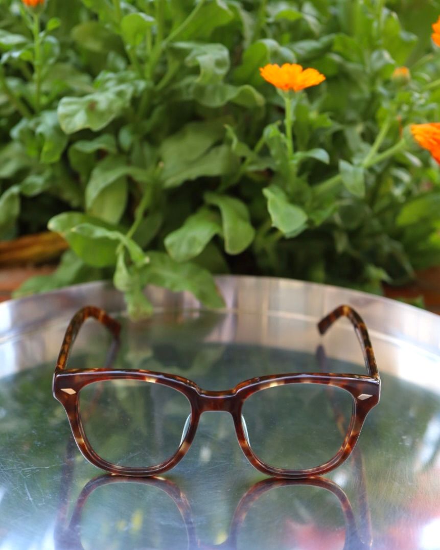 ノチノオプティカル "SANSUI" #3. RICH AMBER × GREY GREEN to D.GREY(調光モデル)