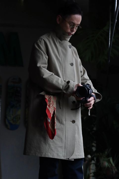 A.PRESSE アプレッセ23SSコート Motorcycle Half Coatスタイル2023.2.20.