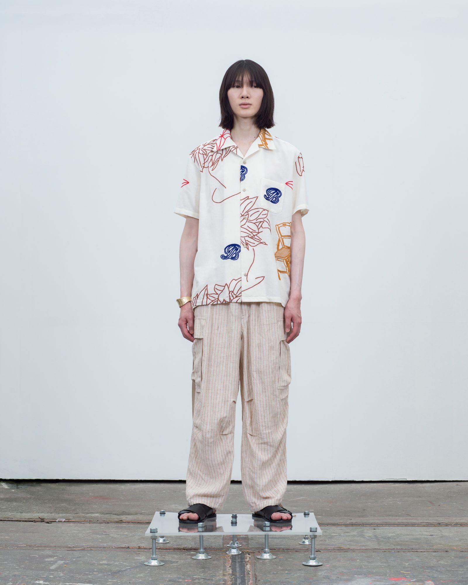 KHOKI 21ss Dancing shirt WHITE - シャツ