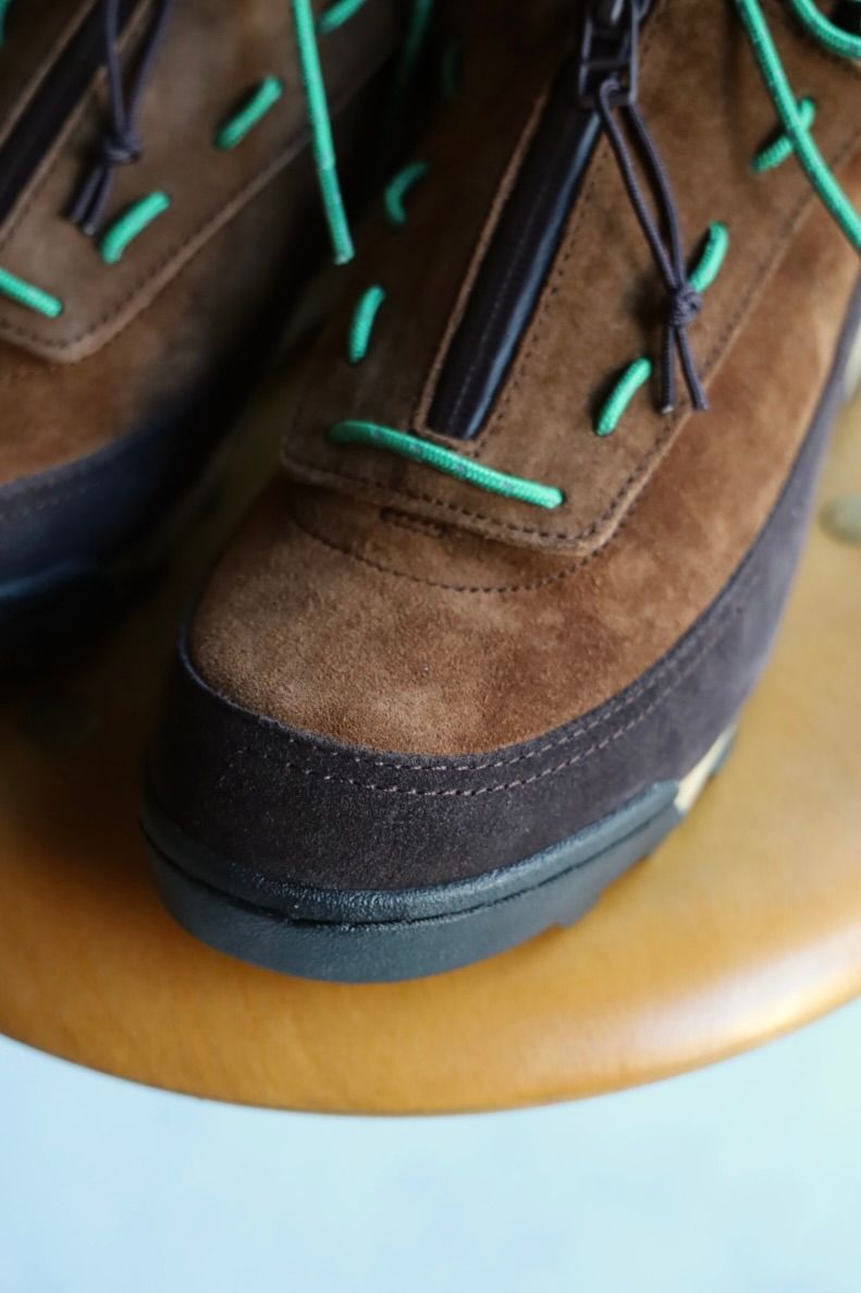 イズネス 25AW FLOW-MID SHOES is-ness×SUICOKE(25AW_40_1007AWSHOES01)BROWN×GREEN☆新作発売！