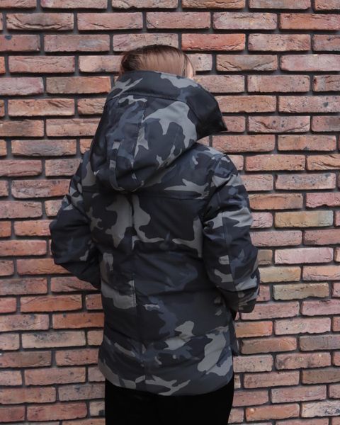 CANADA GOOSE MACMILLAN PARKA BLACK LABEL PRINT style.2023.1.9