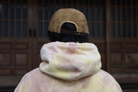 doublet WASTE VEGETABLE DYED HOODIE(22SS28CS209) style. 2022.01.19.