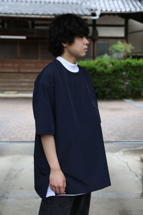 COMME des GARCONS HOMME HOMMEエステルナイロンツイルポケット半袖シャツ(HG-T020-051) style. 2021.05.17.
