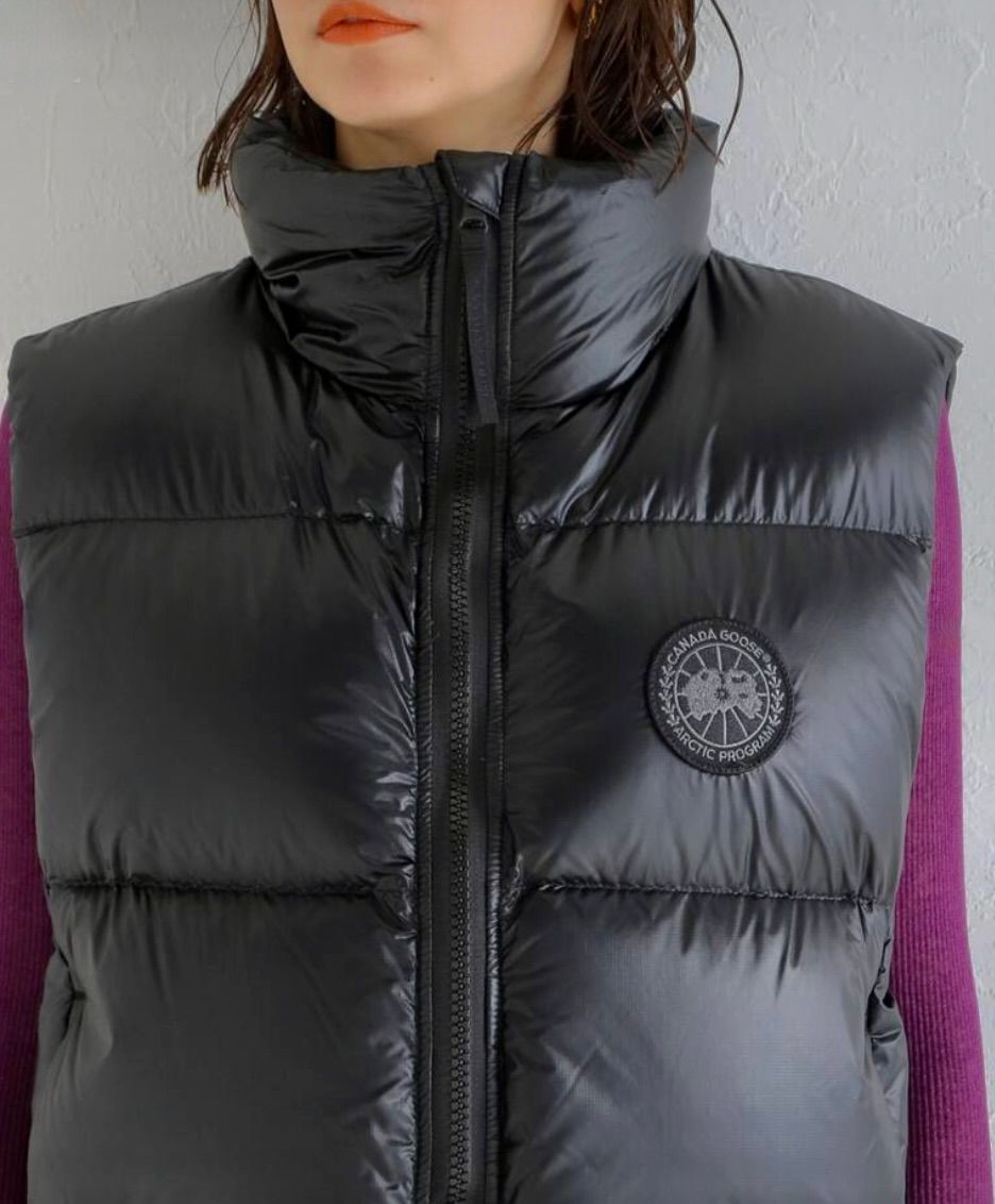 カナダグースレディース CYPRESS PUFFER VEST BLACK LABEL(2257WB) BLACK☆新作発売！