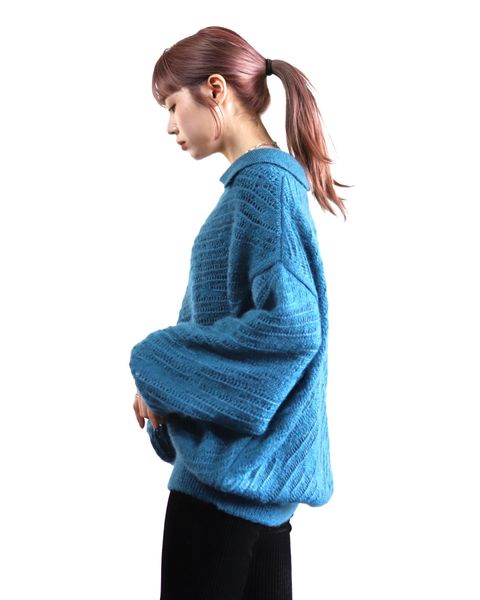 YOKE 新作SILK MOHAIR PULLOVER SWEATER style.2024.2.3