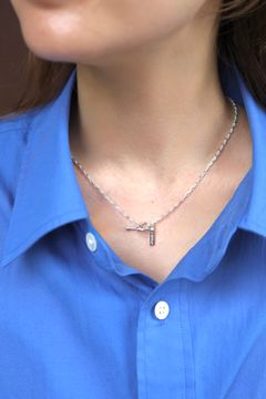 XOLO JEWELRY ネックレス / Tiny Solid Anchor Link Necklace (XON046-50)Silver925