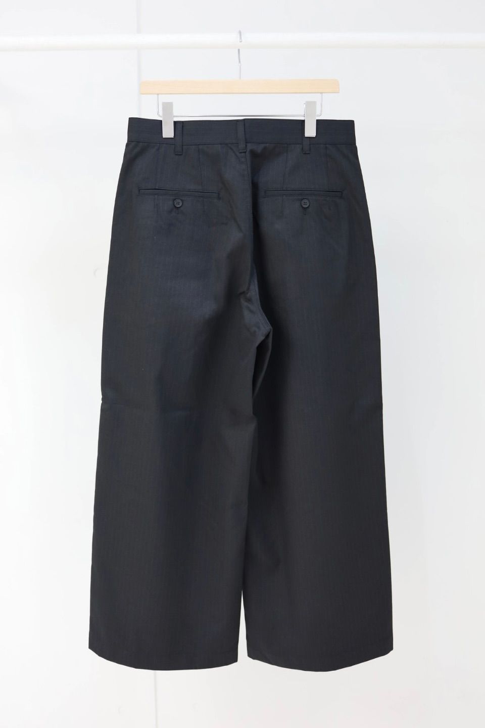 コムデギャルソンオム26SS エステルウールツイルパンツ(HQ-P005-051)BLACK☆2月6日(金)発売！